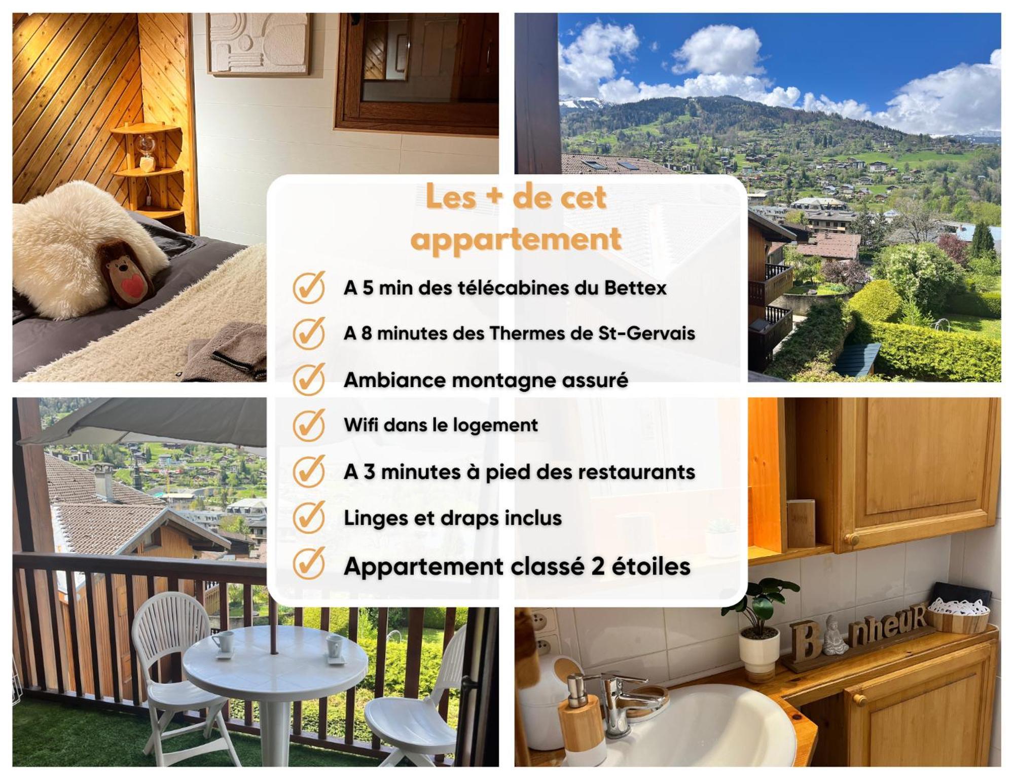 Ski Ou Thermes? Un Appt Cabine Avec Vue Magnifique Saint-Gervais-les-Bains Bagian luar foto